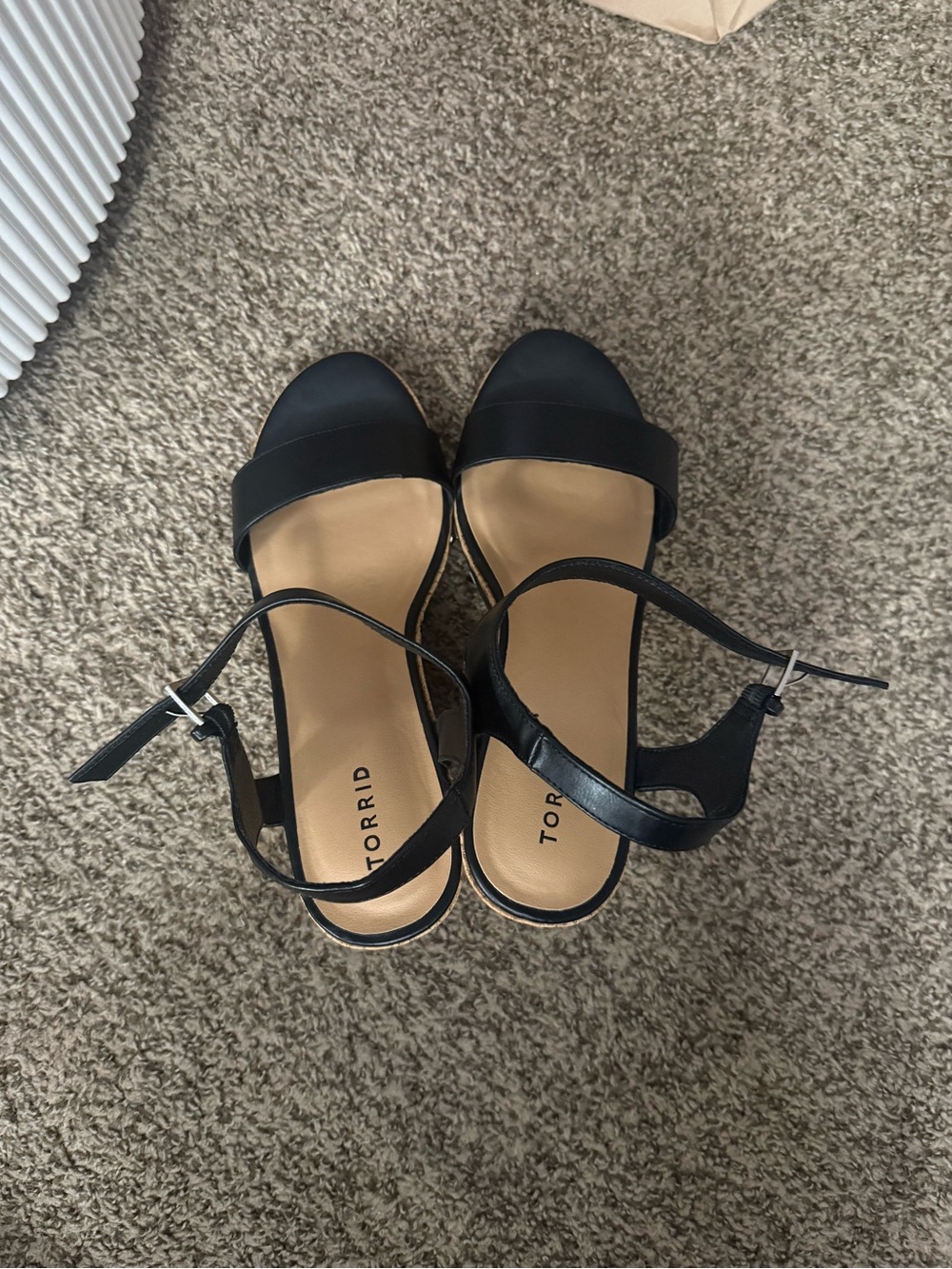 torrid Black Open-Toe Ankle Strap Heels